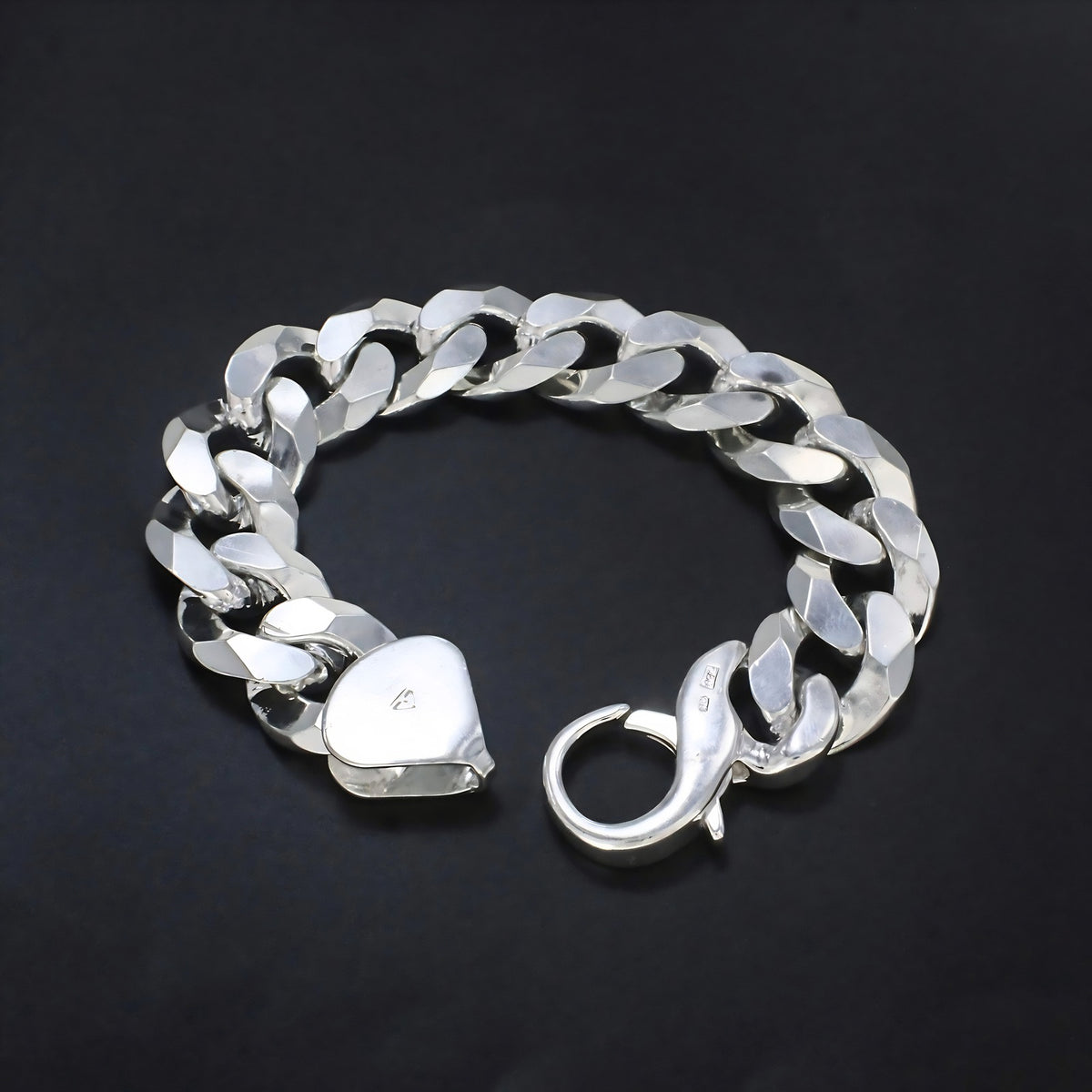 Men's Bold Cuban Chain Bracelet – Premium  925  Sterling Silver