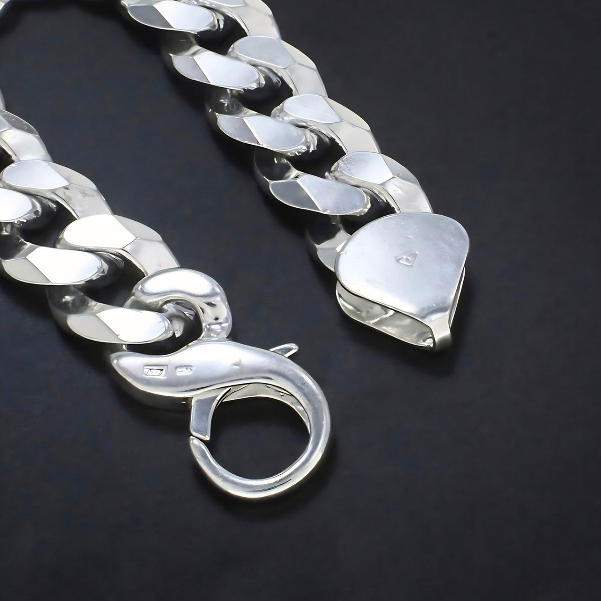 Men's Bold Cuban Chain Bracelet – Premium  925  Sterling Silver
