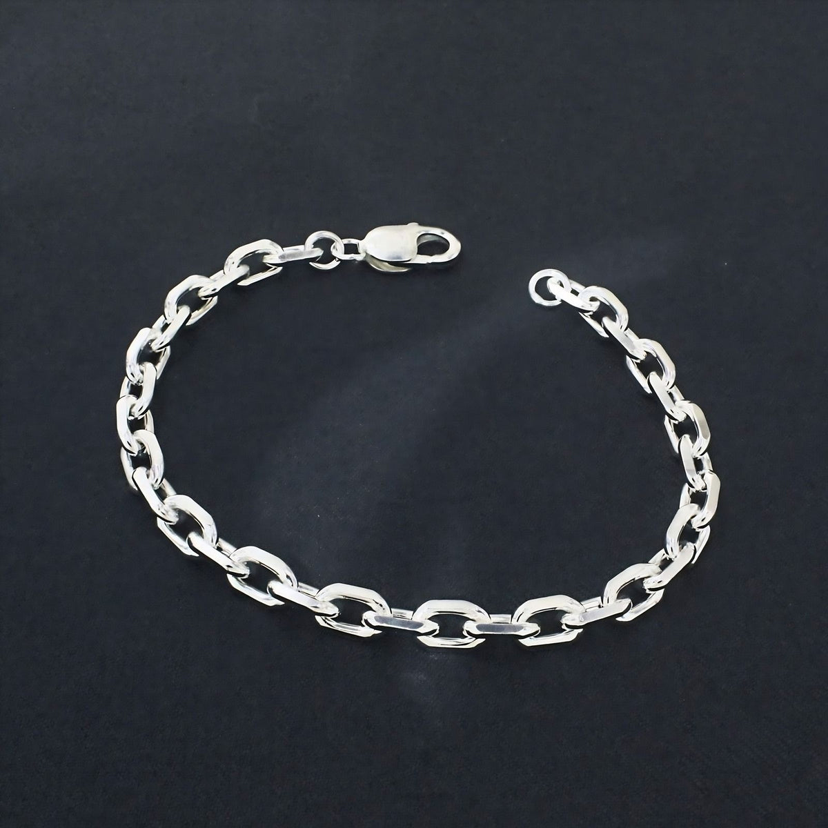 Men's Everyday Sterling Silver Cable Bracelet – 925 Silver