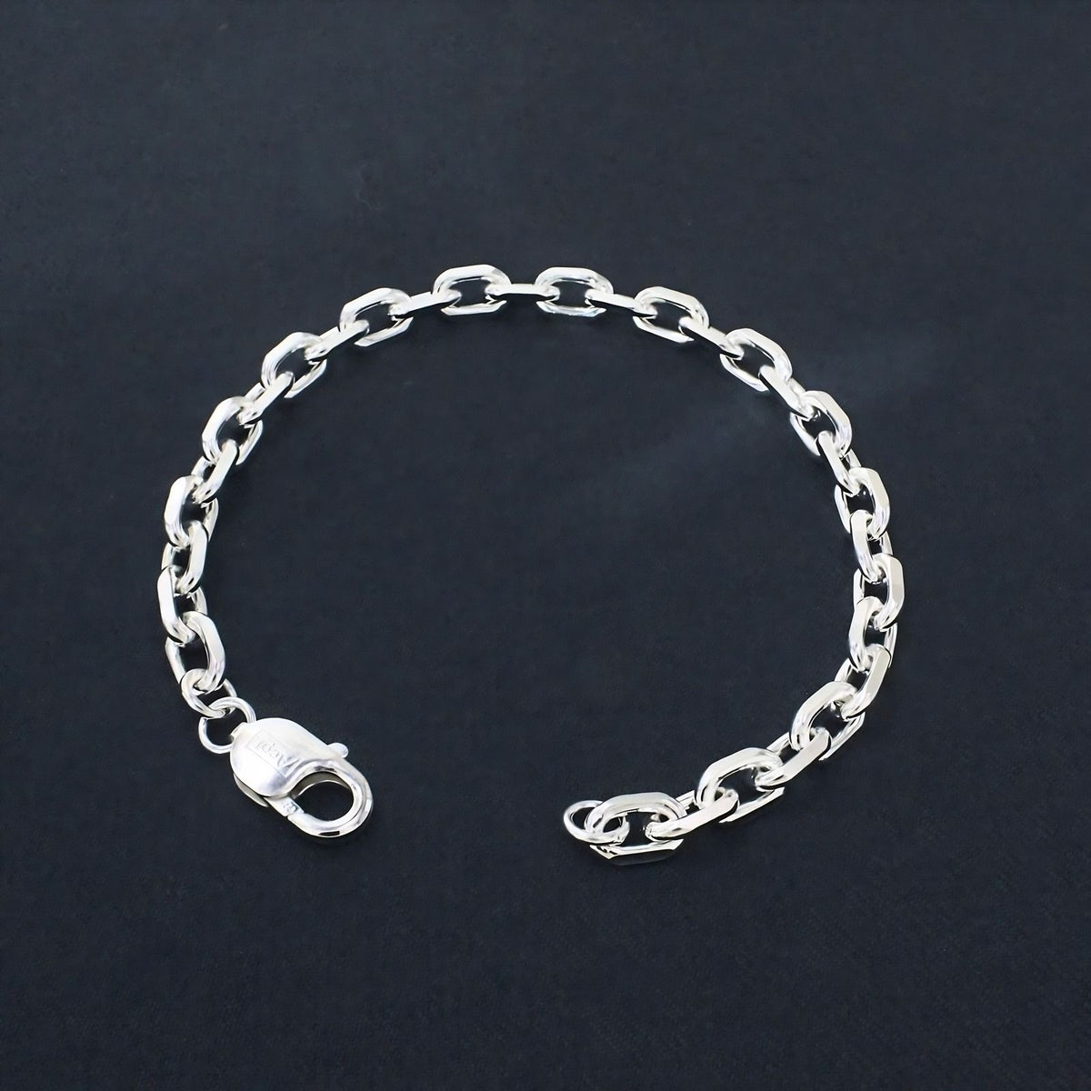 Men's Everyday Sterling Silver Cable Bracelet – 925 Silver