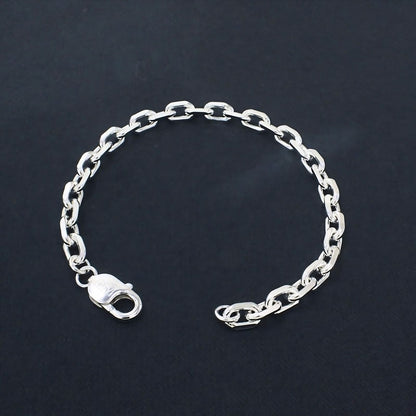 Men's Everyday Sterling Silver Cable Bracelet – 925 Silver