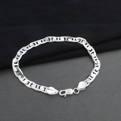 925 Sterling Silver Bold Mariner Link Chain Bracelet