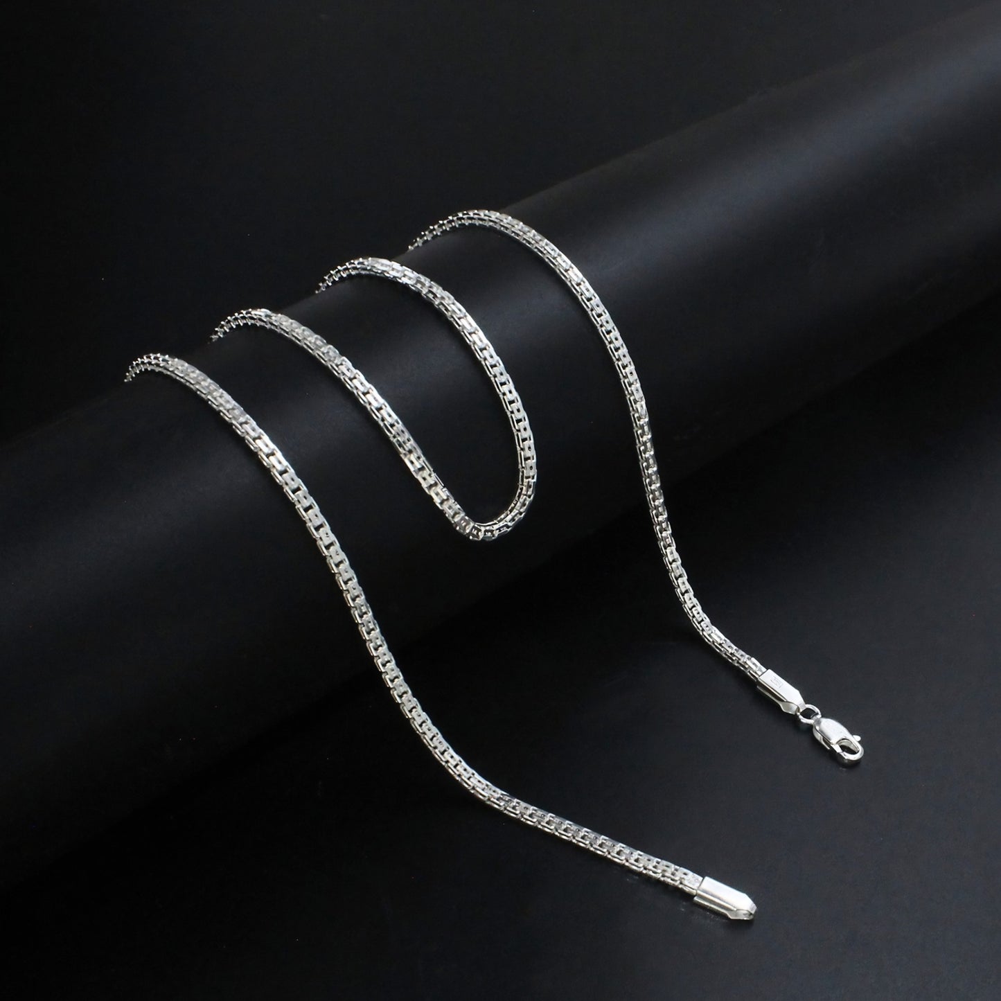 Real 925 Sterling Silver Premium Box Link Neck Chain 20"