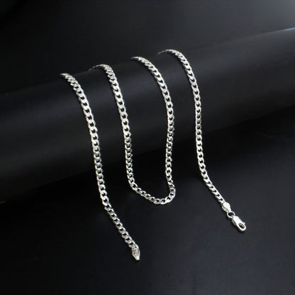 Premium 925 Sterling Silver Cuban Link Chain – 24 Inch Bold Chain