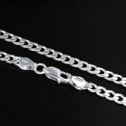 Premium 925 Sterling Silver Cuban Link Chain – 24 Inch Bold Chain