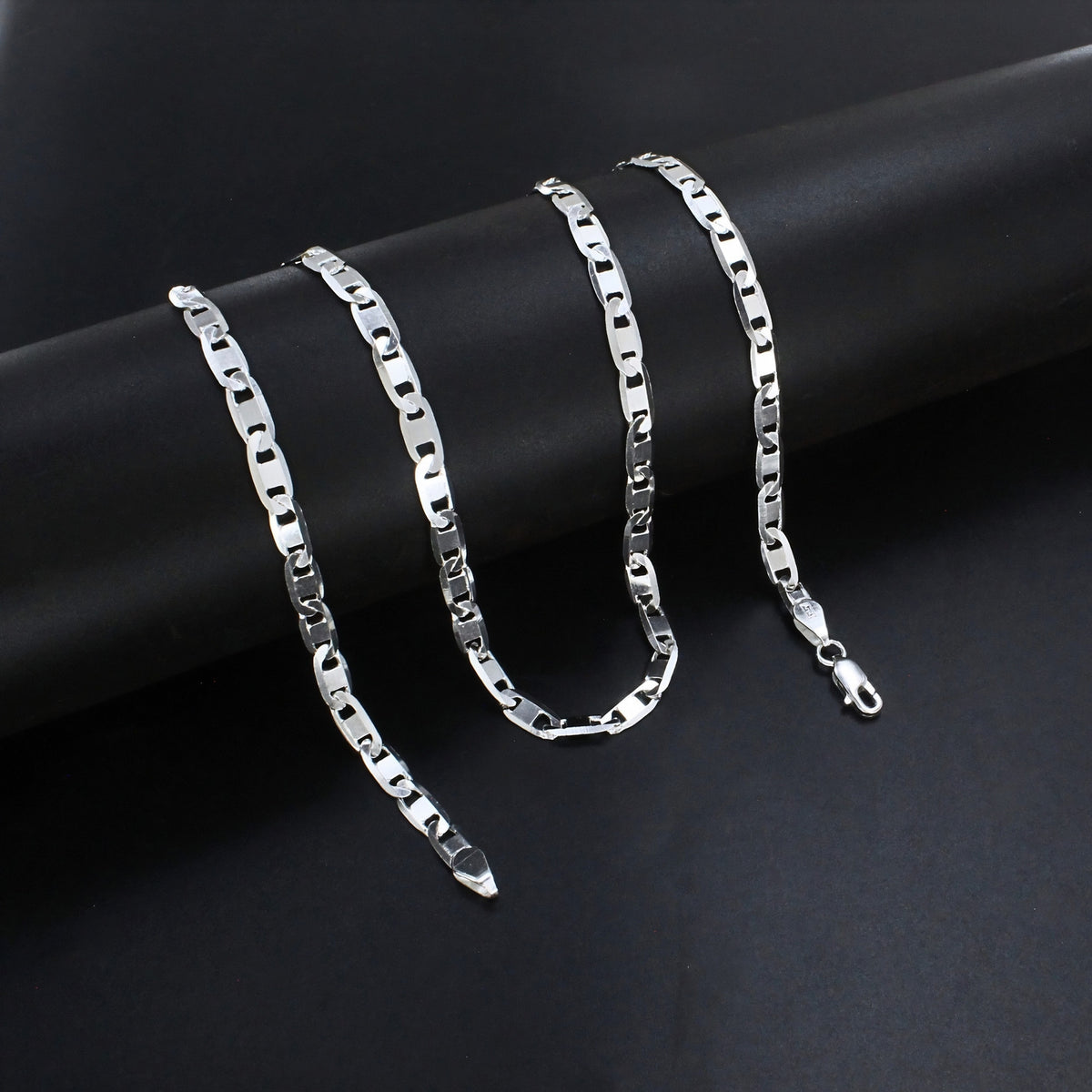 24 Inch 925 Sterling Silver Mariner Classic Chain