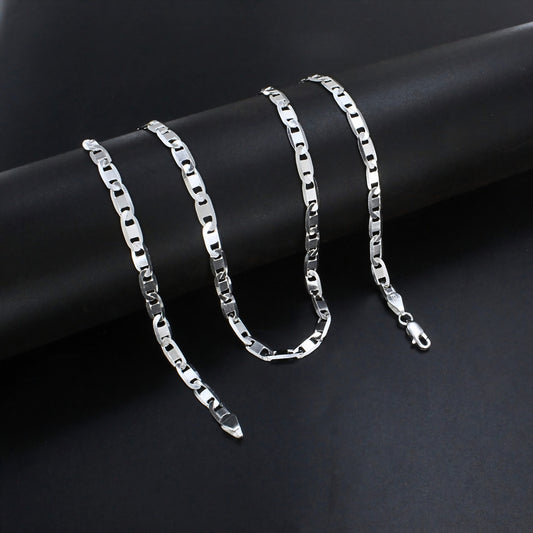 24 Inch 925 Sterling Silver Mariner Classic Chain