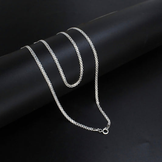 20 Inch Real 925 Silver Bismark Link Chain – Premium Jewelry