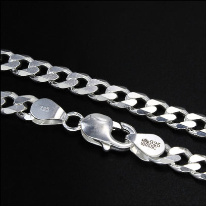 Elegant 925 Silver Curb Link Chain – 20 Inch