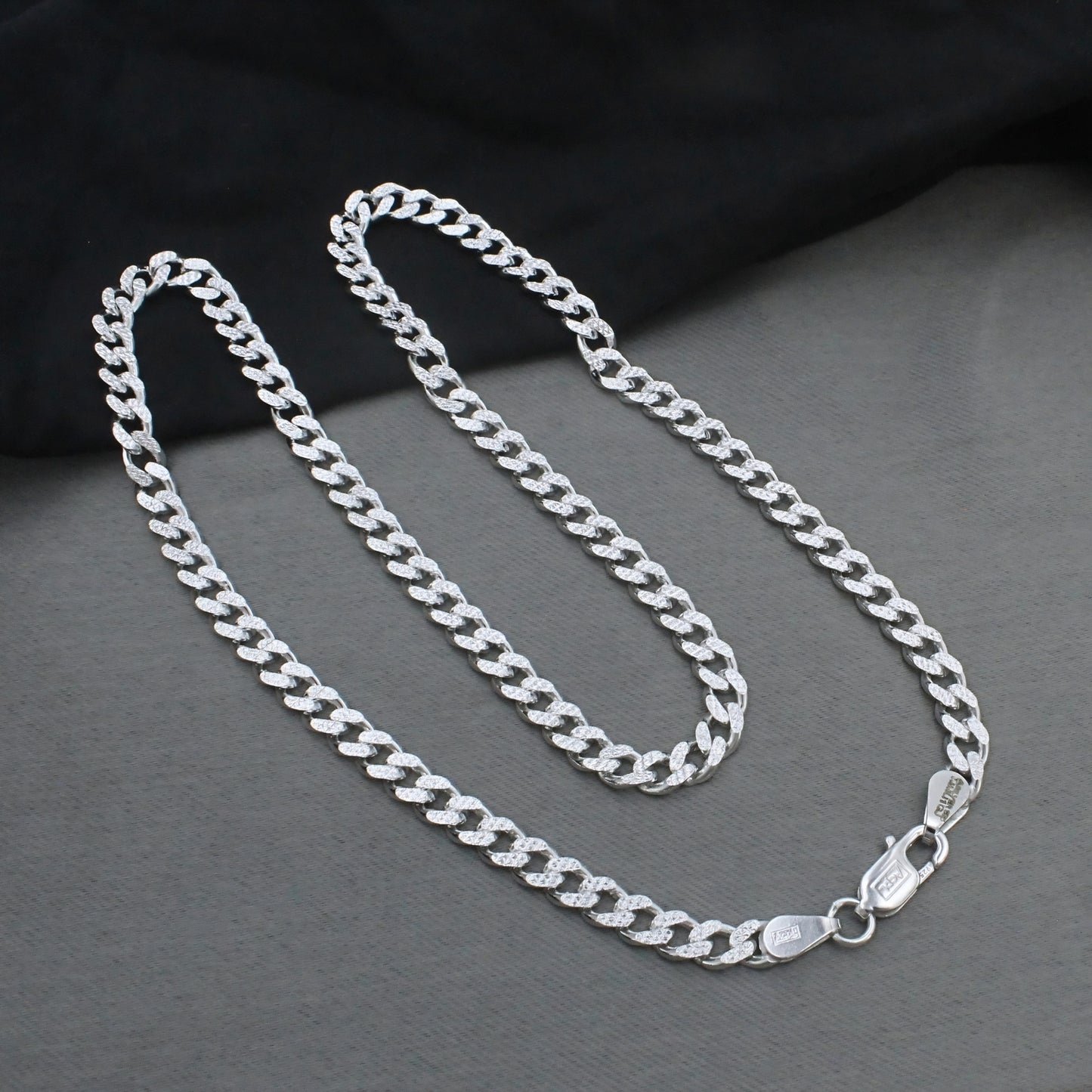 Real 925 Sterling Silver Bold Cuban Link Chain 20"