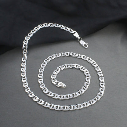 Real 925 Sterling Silver Signature Anchor Link Necklace 20"