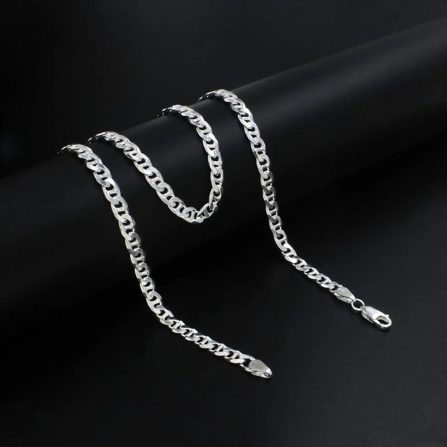 Real 925 Sterling Silver Signature Anchor Link Necklace 20"