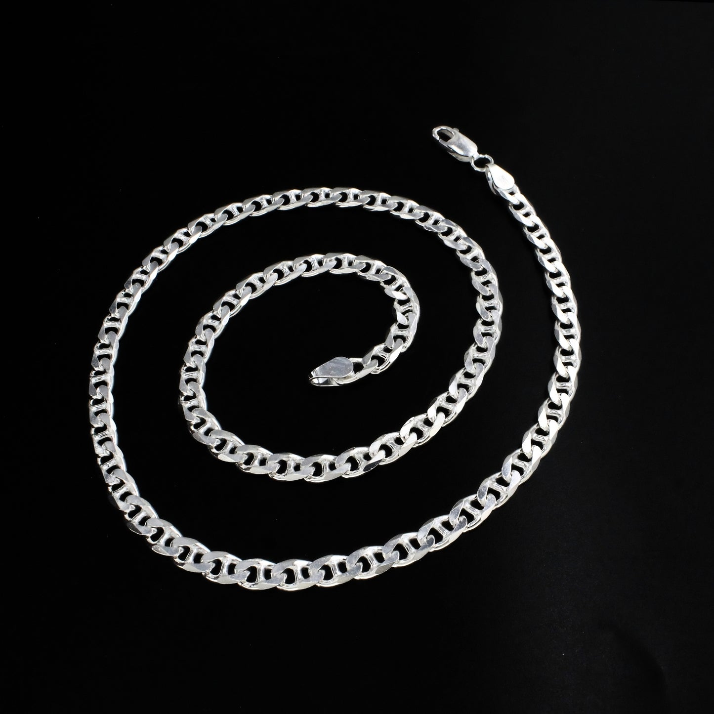 Real 925 Sterling Silver Signature Anchor Link Necklace 20"