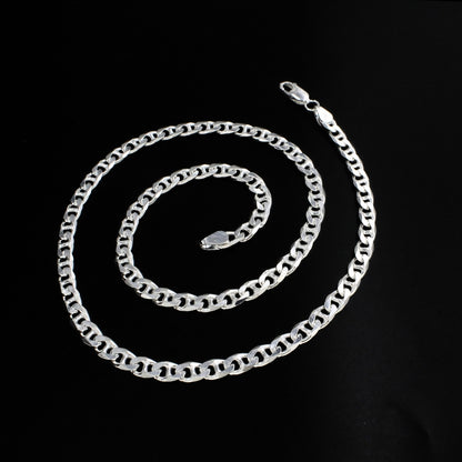 Real 925 Sterling Silver Signature Anchor Link Necklace 20"