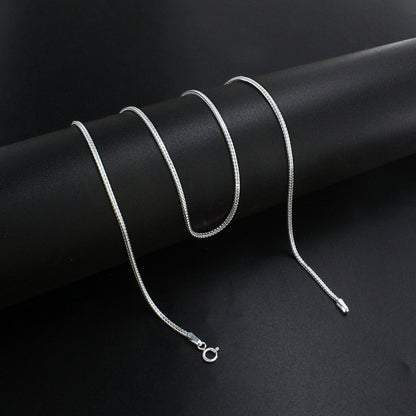 925 Hallmarked Sterling Silver Woven Foxtail Chain