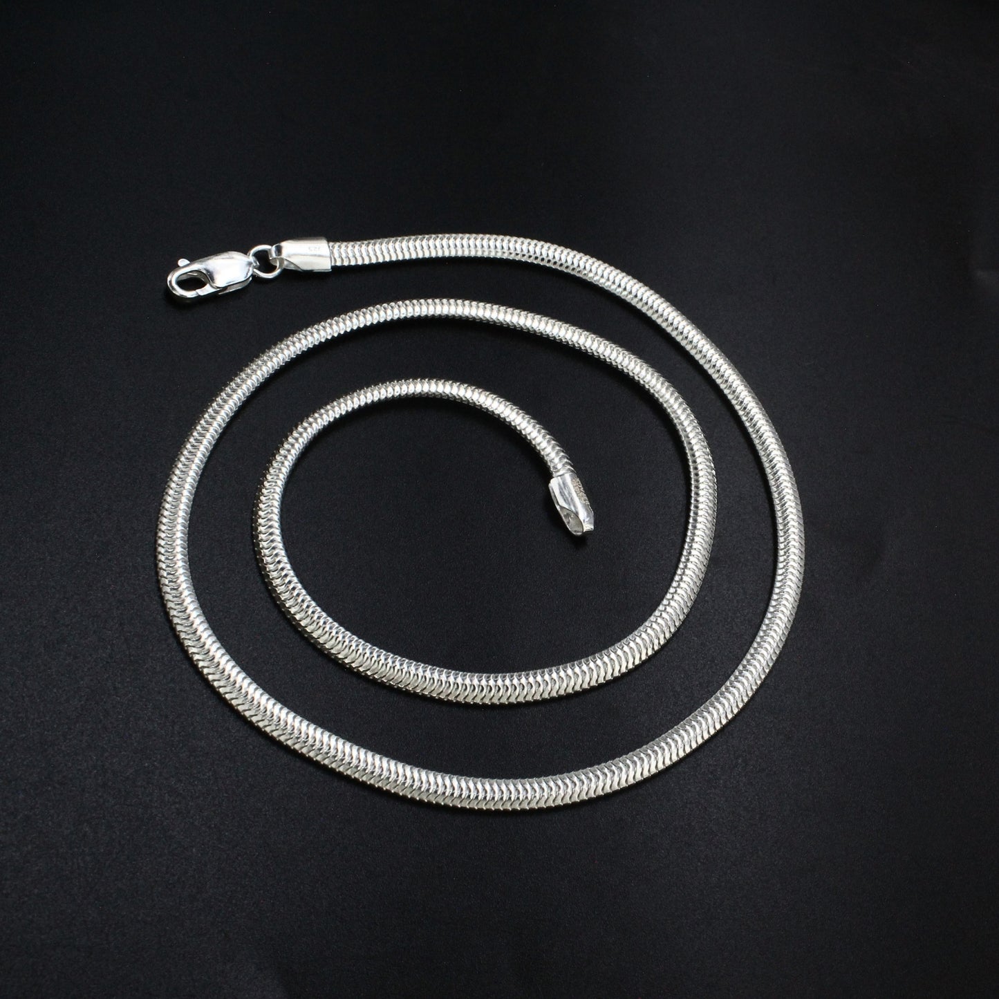 Signature Smooth 925 Sterling Silver Statement Snake Chain – 20 Inch