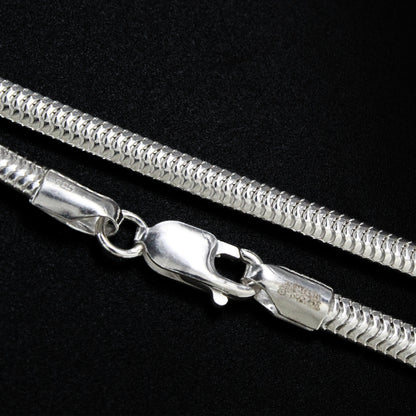 Signature Smooth 925 Sterling Silver Statement Snake Chain – 20 Inch