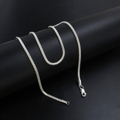 Luxury 925 Sterling Silver Everyday Neck Chain - 18 inch