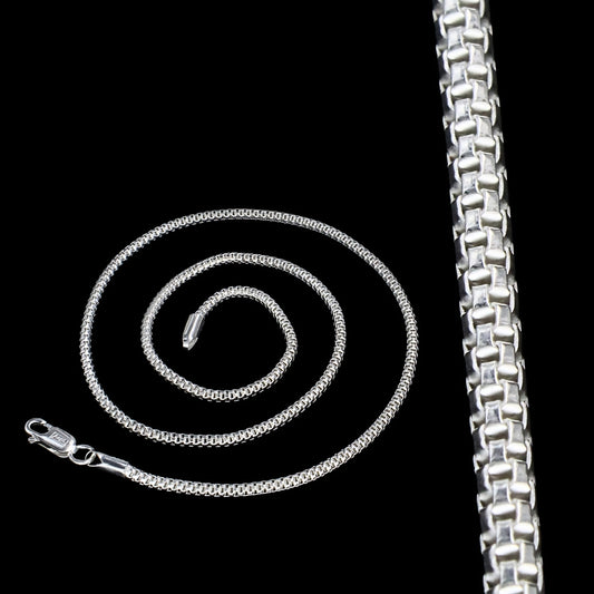 Luxury 925 Sterling Silver Everyday Neck Chain - 18 inch