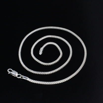 Luxury 925 Sterling Silver Everyday Neck Chain - 18 inch