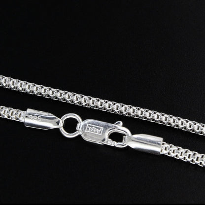 Luxury 925 Sterling Silver Everyday Neck Chain - 18 inch