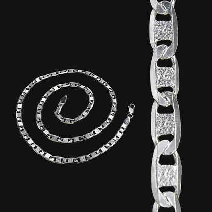 925 Sterling Silver Mariner Anchor Chain – High-Polish Unisex Everyday Chain