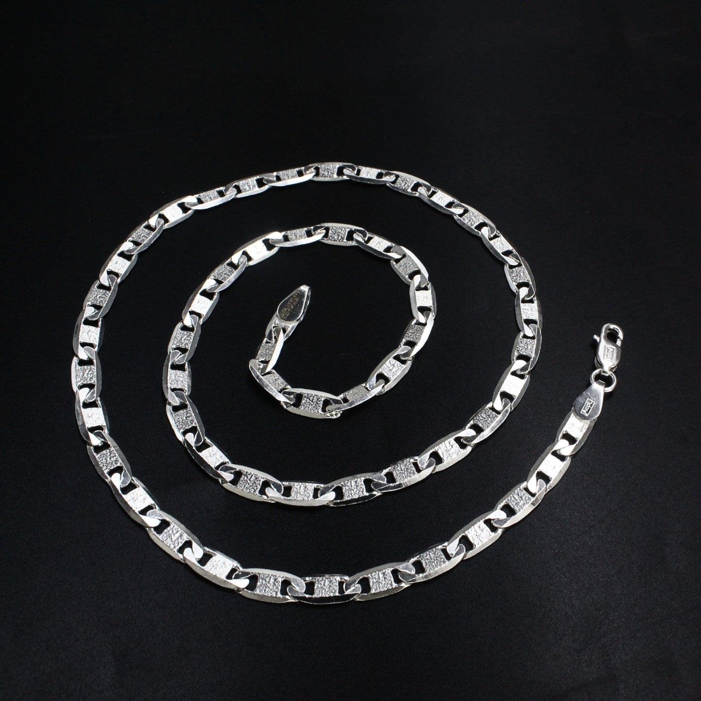 925 Sterling Silver Mariner Anchor Chain – High-Polish Unisex Everyday Chain