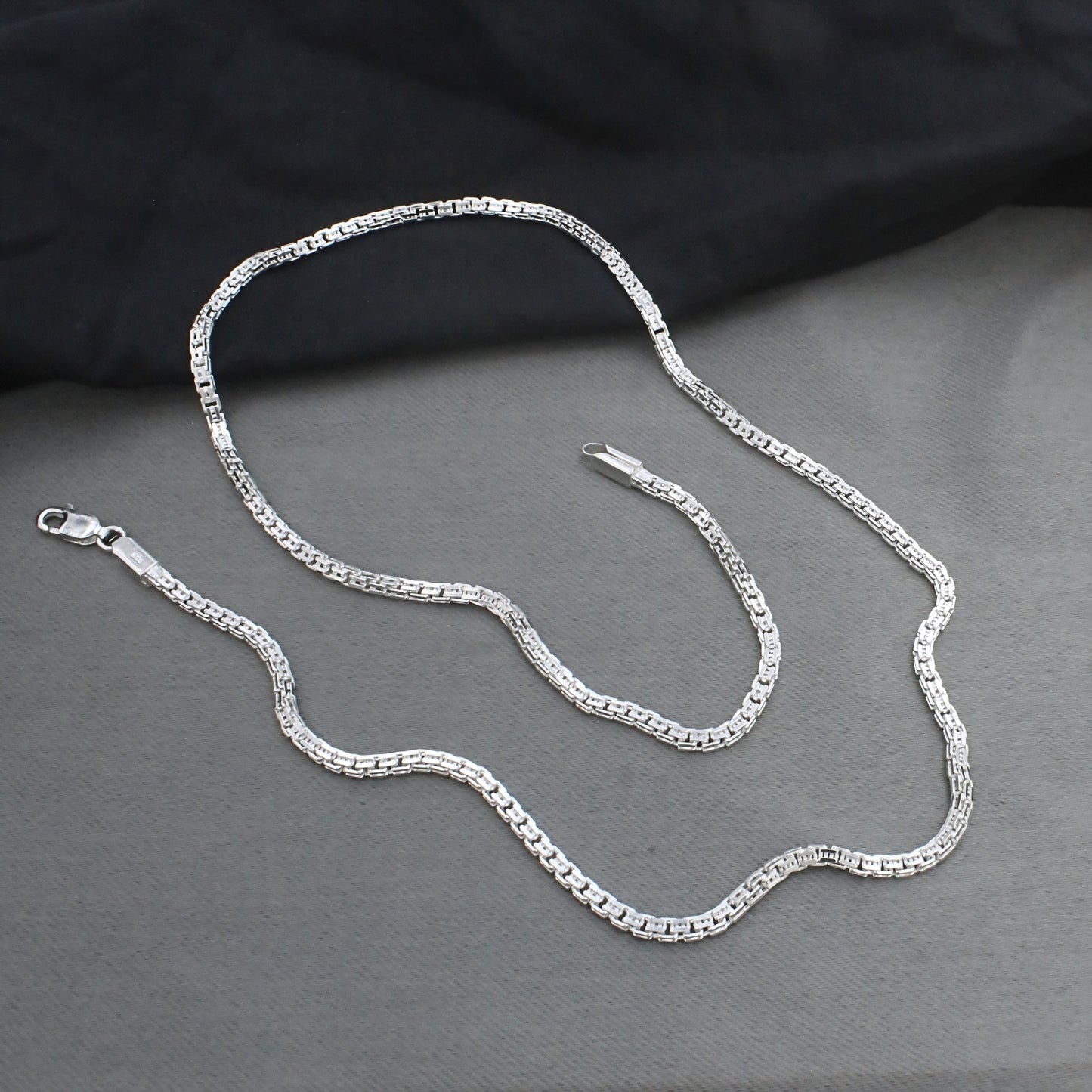 Real 925 Sterling Silver Premium Box Link Neck Chain 20"