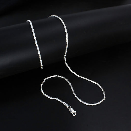 20 Inch Sterling Silver Margarita Chain – Modern & Elegant Women’s Jewelry