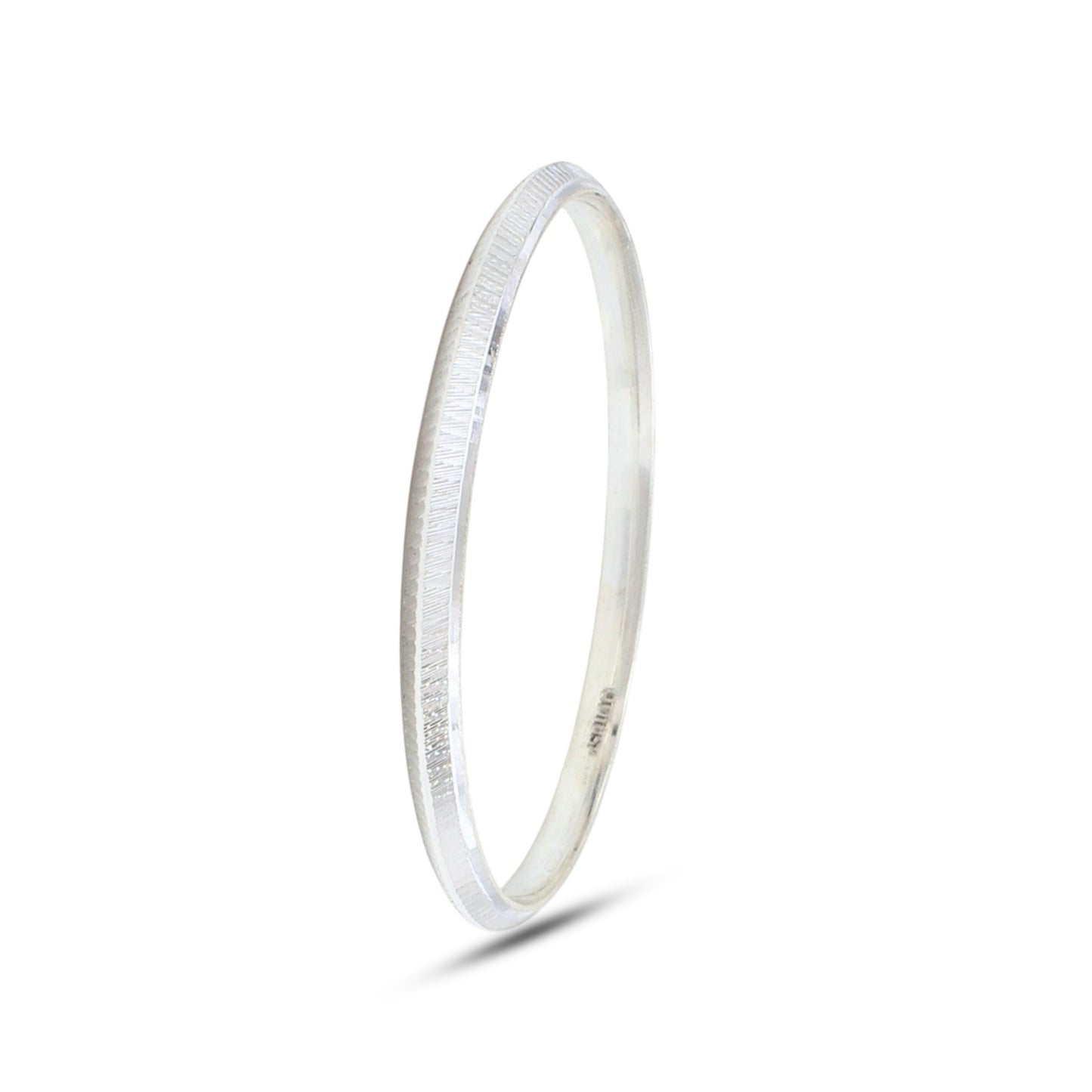 999 Real Silver Men's Bangle Bracelet