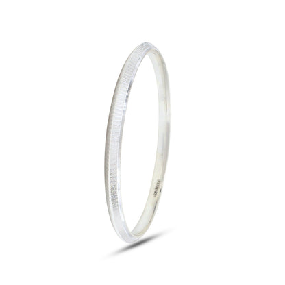999 Real Silver Men's Bangle Bracelet