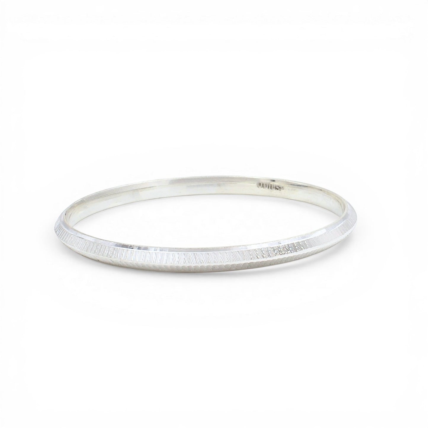 999 Real Silver Men's Bangle Bracelet