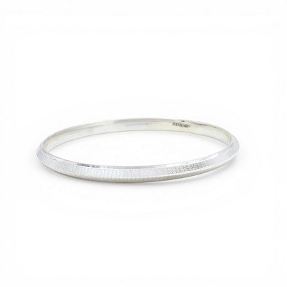 999 Real Silver Men's Bangle Bracelet
