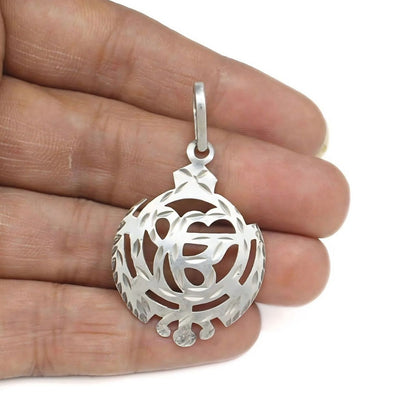 Authentic Sterling Silver Ek Onkar & Khanda Sahib Pendant