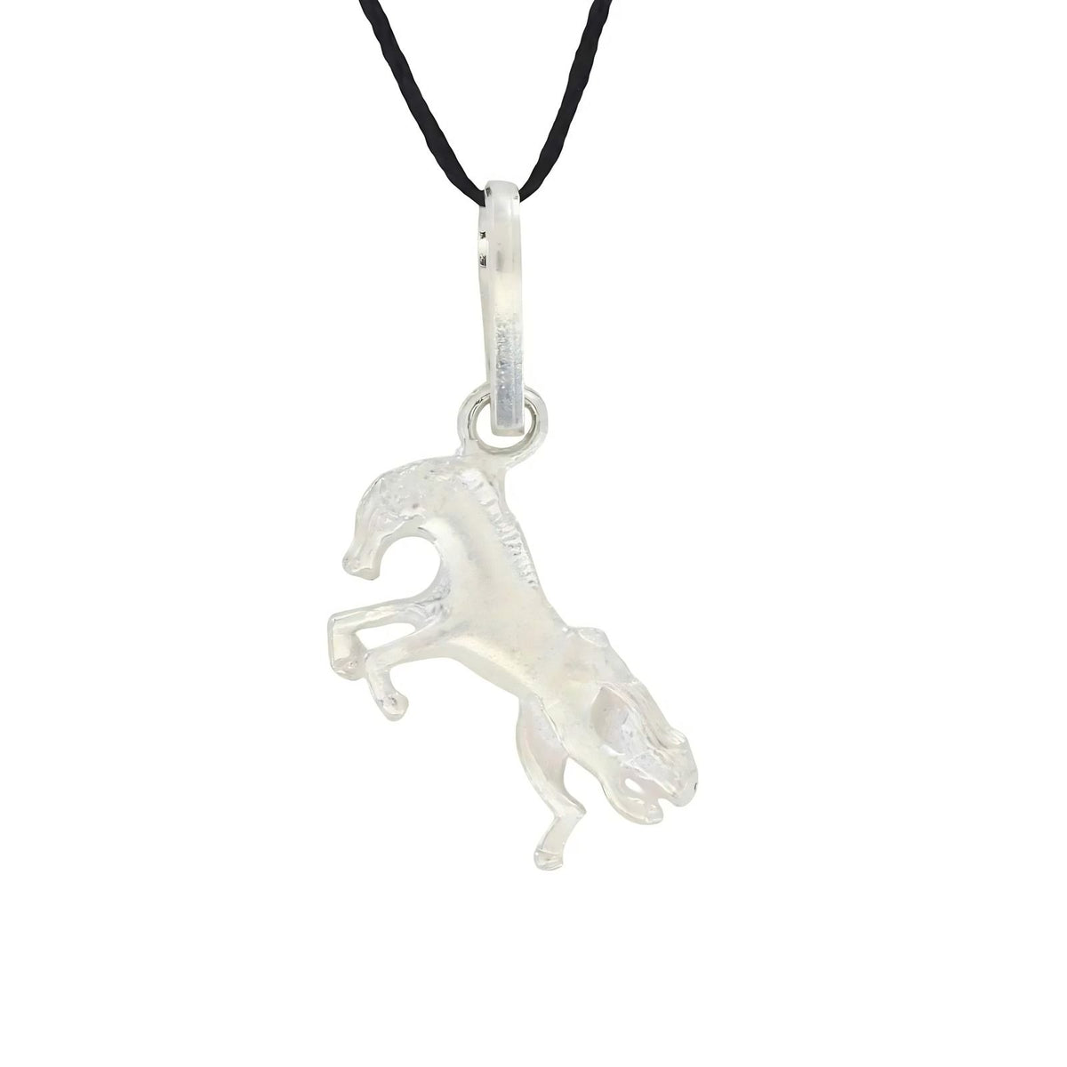 Real Silver Horse Pendant for Men & Women - Equestrian Charm Necklace