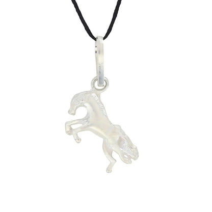 Real Silver Horse Pendant for Men & Women - Equestrian Charm Necklace