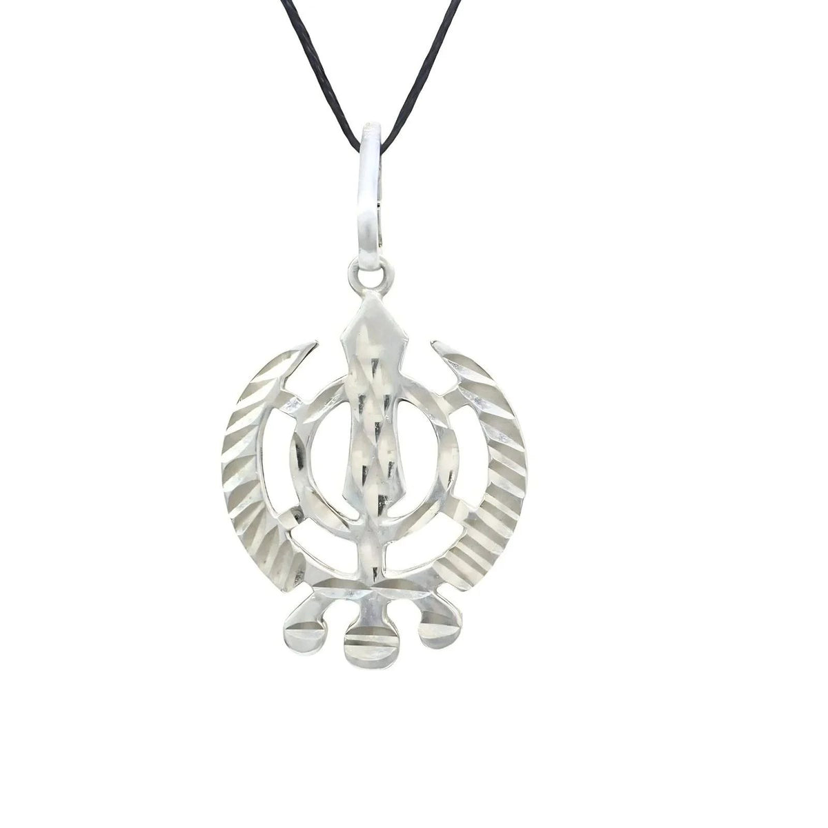 Real Silver Khanda Charm Pendant – Heritage Sikh Faith Jewelry