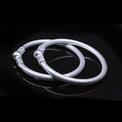 Sterling Silver Kids Openable Bangles- Pair