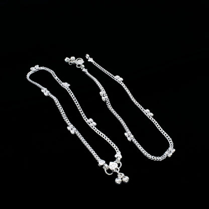 Real Silver Party Wear Anklet for Daily Wear