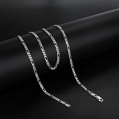 925 Sterling Silver divine figaro Neck chain 20"