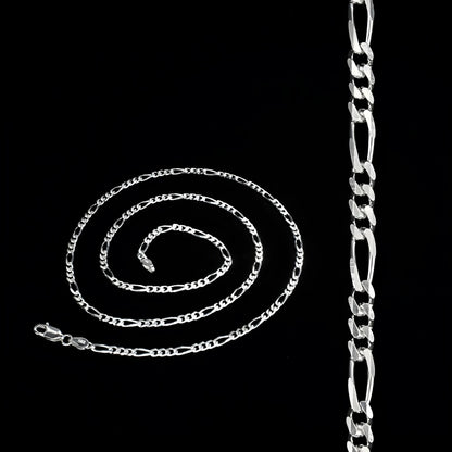 925 Sterling Silver divine figaro Neck chain 20"