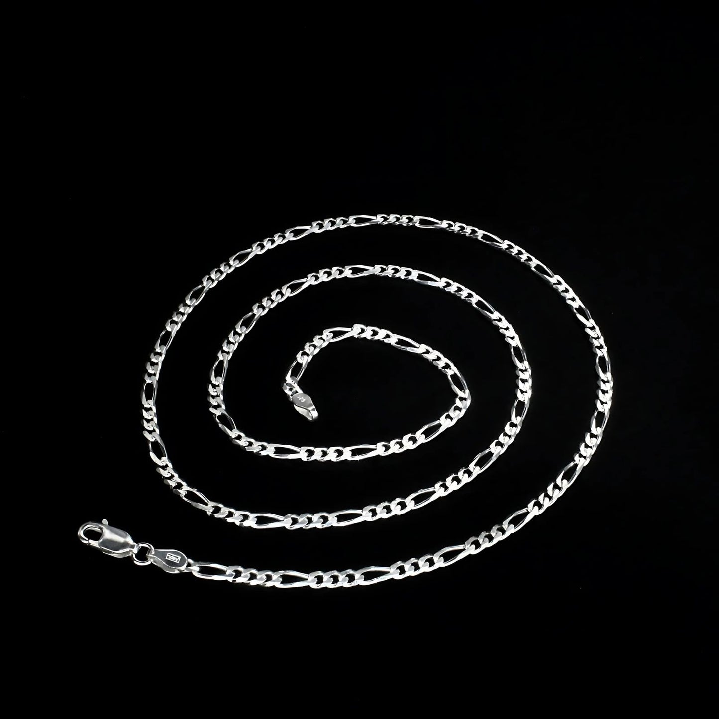 925 Sterling Silver divine figaro Neck chain 20"
