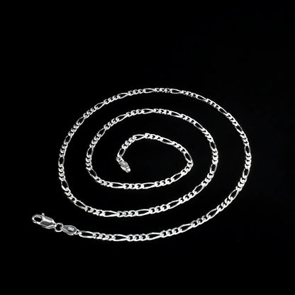 925 Sterling Silver divine figaro Neck chain 20"