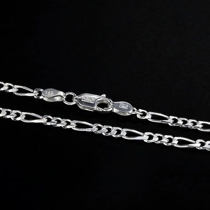 925 Sterling Silver divine figaro Neck chain 20"