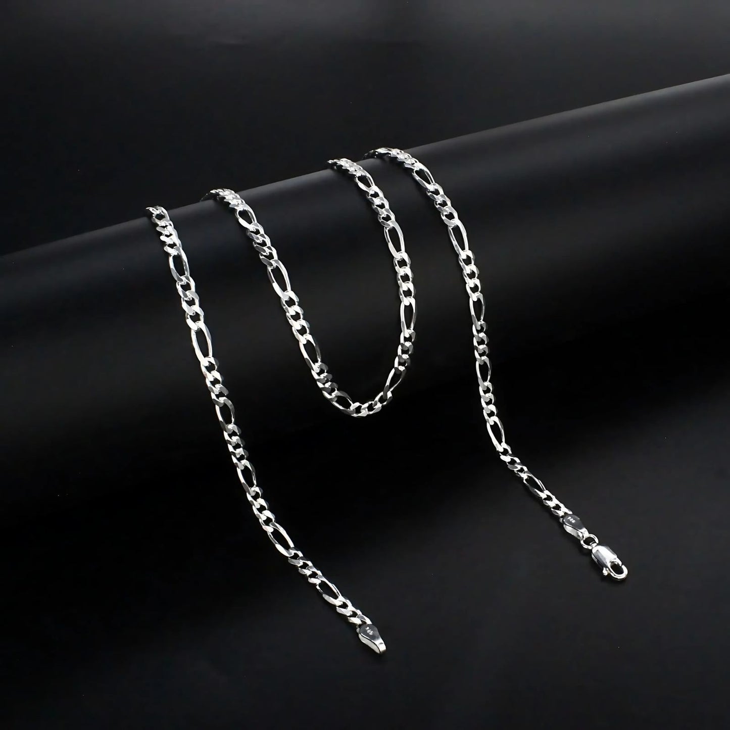 925 Sterling Silver regular wear figaro Neck chain 20"