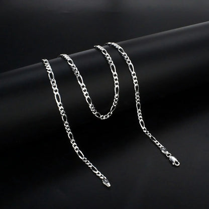 925 Sterling Silver regular wear figaro Neck chain 20"