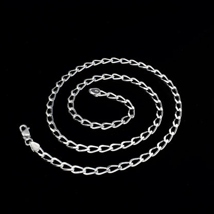 925 Sterling Silver divine Cuban Link Neck chain 20"
