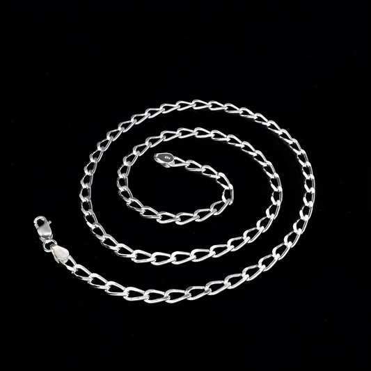 925 Sterling Silver divine Cuban Link Neck chain 20"