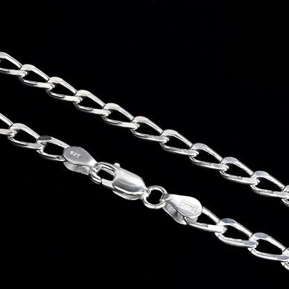 925 Sterling Silver divine Cuban Link Neck chain 20"