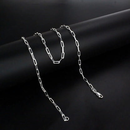 925 Sterling Silver gorgeous Paperclip Link Neck chain 20"